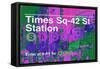 Subway and City Art - Times Square - 42 Street Station-Philippe Hugonnard-Framed Stretched Canvas