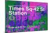 Subway and City Art - Times Square - 42 Street Station-Philippe Hugonnard-Mounted Photographic Print