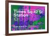 Subway and City Art - Times Square - 42 Street Station-Philippe Hugonnard-Framed Photographic Print