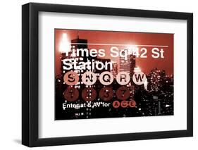 Subway and City Art - Times Square - 42 Street Station-Philippe Hugonnard-Framed Photographic Print