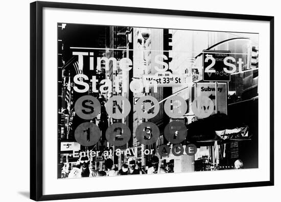 Subway and City Art - Times Square - 42 Street Station-Philippe Hugonnard-Framed Photographic Print