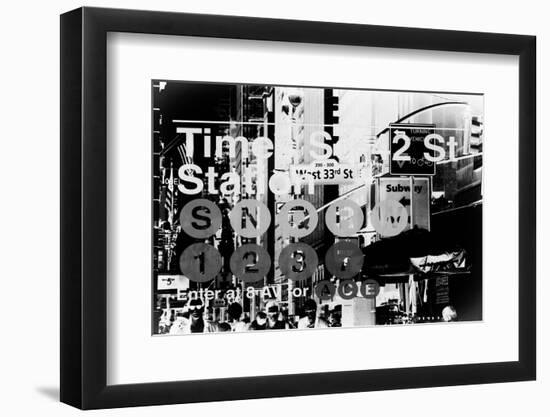 Subway and City Art - Times Square - 42 Street Station-Philippe Hugonnard-Framed Photographic Print