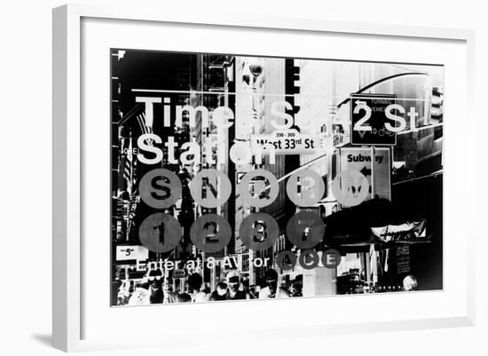 Subway and City Art - Times Square - 42 Street Station-Philippe Hugonnard-Framed Photographic Print