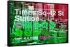 Subway and City Art - Times Square - 42 Street Station-Philippe Hugonnard-Framed Stretched Canvas