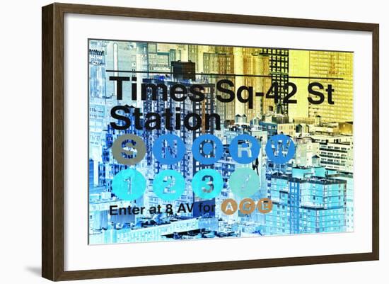 Subway and City Art - Times Square - 42 Street Station-Philippe Hugonnard-Framed Photographic Print