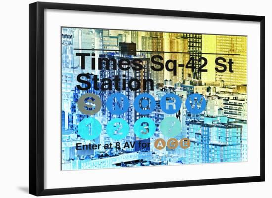 Subway and City Art - Times Square - 42 Street Station-Philippe Hugonnard-Framed Photographic Print