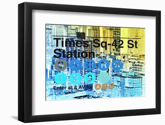 Subway and City Art - Times Square - 42 Street Station-Philippe Hugonnard-Framed Photographic Print