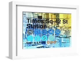 Subway and City Art - Times Square - 42 Street Station-Philippe Hugonnard-Framed Photographic Print