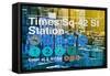 Subway and City Art - Times Square - 42 Street Station-Philippe Hugonnard-Framed Stretched Canvas