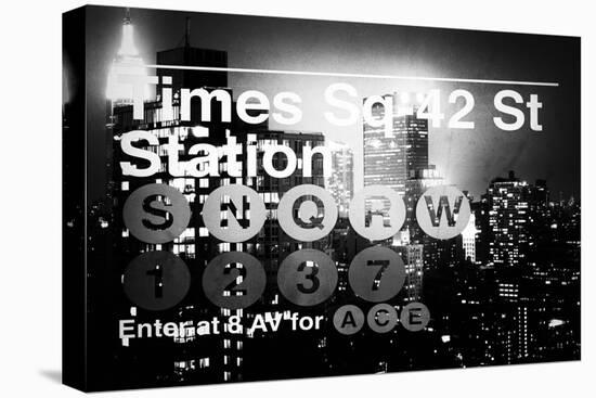 Subway and City Art - Times Square - 42 Street Station-Philippe Hugonnard-Stretched Canvas