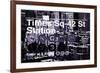 Subway and City Art - Times Square - 42 Street Station-Philippe Hugonnard-Framed Photographic Print