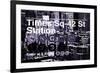 Subway and City Art - Times Square - 42 Street Station-Philippe Hugonnard-Framed Photographic Print