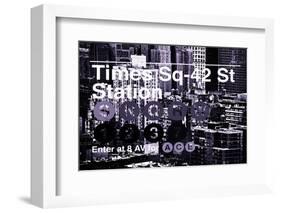 Subway and City Art - Times Square - 42 Street Station-Philippe Hugonnard-Framed Photographic Print