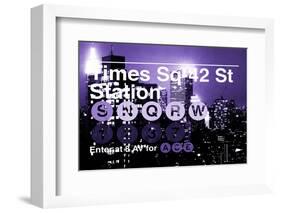 Subway and City Art - Times Square - 42 Street Station-Philippe Hugonnard-Framed Photographic Print