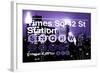 Subway and City Art - Times Square - 42 Street Station-Philippe Hugonnard-Framed Photographic Print