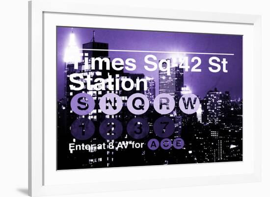 Subway and City Art - Times Square - 42 Street Station-Philippe Hugonnard-Framed Photographic Print