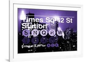 Subway and City Art - Times Square - 42 Street Station-Philippe Hugonnard-Framed Photographic Print