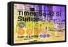 Subway and City Art - Times Square - 42 Street Station-Philippe Hugonnard-Framed Stretched Canvas