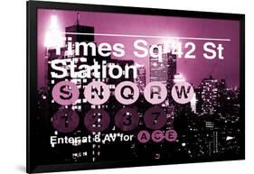 Subway and City Art - Times Square - 42 Street Station-Philippe Hugonnard-Framed Photographic Print