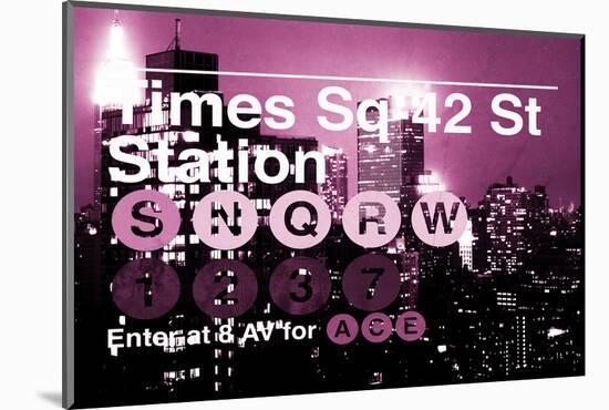 Subway and City Art - Times Square - 42 Street Station-Philippe Hugonnard-Mounted Photographic Print