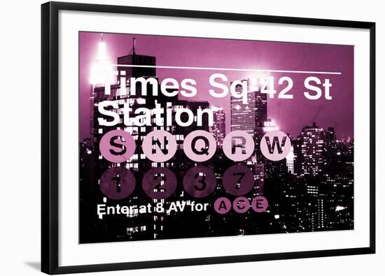 Subway and City Art - Times Square - 42 Street Station-Philippe Hugonnard-Framed Photographic Print