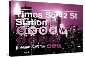 Subway and City Art - Times Square - 42 Street Station-Philippe Hugonnard-Stretched Canvas