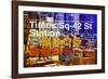 Subway and City Art - Times Square - 42 Street Station-Philippe Hugonnard-Framed Photographic Print