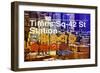 Subway and City Art - Times Square - 42 Street Station-Philippe Hugonnard-Framed Photographic Print