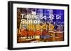 Subway and City Art - Times Square - 42 Street Station-Philippe Hugonnard-Framed Photographic Print