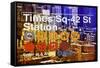 Subway and City Art - Times Square - 42 Street Station-Philippe Hugonnard-Framed Stretched Canvas