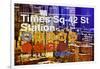 Subway and City Art - Times Square - 42 Street Station-Philippe Hugonnard-Framed Photographic Print