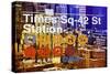 Subway and City Art - Times Square - 42 Street Station-Philippe Hugonnard-Stretched Canvas