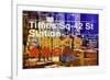 Subway and City Art - Times Square - 42 Street Station-Philippe Hugonnard-Framed Photographic Print