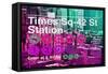 Subway and City Art - Times Square - 42 Street Station-Philippe Hugonnard-Framed Stretched Canvas