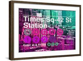 Subway and City Art - Times Square - 42 Street Station-Philippe Hugonnard-Framed Photographic Print