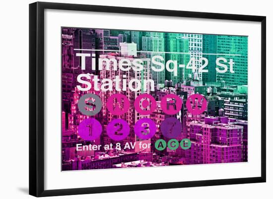 Subway and City Art - Times Square - 42 Street Station-Philippe Hugonnard-Framed Photographic Print