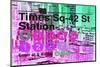 Subway and City Art - Times Square - 42 Street Station-Philippe Hugonnard-Mounted Photographic Print