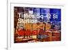 Subway and City Art - Times Square - 42 Street Station-Philippe Hugonnard-Framed Photographic Print