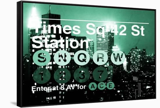 Subway and City Art - Times Square - 42 Street Station-Philippe Hugonnard-Framed Stretched Canvas