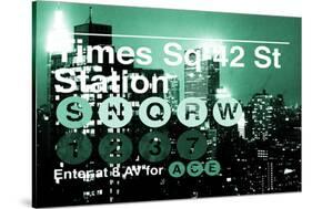 Subway and City Art - Times Square - 42 Street Station-Philippe Hugonnard-Stretched Canvas