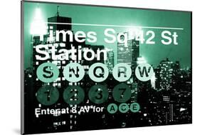 Subway and City Art - Times Square - 42 Street Station-Philippe Hugonnard-Mounted Photographic Print