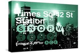 Subway and City Art - Times Square - 42 Street Station-Philippe Hugonnard-Stretched Canvas