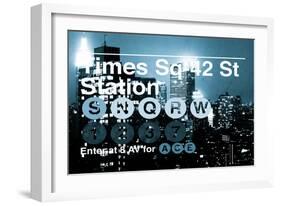 Subway and City Art - Times Square - 42 Street Station-Philippe Hugonnard-Framed Photographic Print