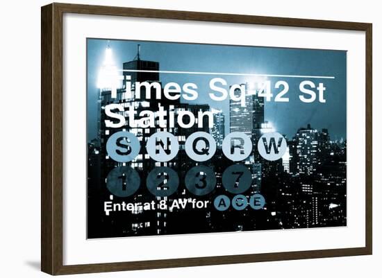 Subway and City Art - Times Square - 42 Street Station-Philippe Hugonnard-Framed Photographic Print