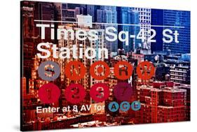 Subway and City Art - Times Square - 42 Street Station-Philippe Hugonnard-Stretched Canvas