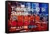 Subway and City Art - Times Square - 42 Street Station-Philippe Hugonnard-Framed Stretched Canvas