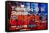 Subway and City Art - Times Square - 42 Street Station-Philippe Hugonnard-Framed Stretched Canvas