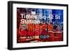 Subway and City Art - Times Square - 42 Street Station-Philippe Hugonnard-Framed Photographic Print