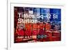 Subway and City Art - Times Square - 42 Street Station-Philippe Hugonnard-Framed Photographic Print