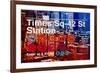 Subway and City Art - Times Square - 42 Street Station-Philippe Hugonnard-Framed Photographic Print